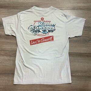 1985 Vintage Kenny Rogers World Tour Live In Concert Dodge Concert Shirt SZ XL